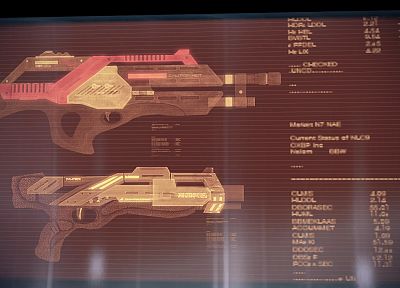 пистолеты, Mass Effect, оружие - случайные обои для рабочего стола