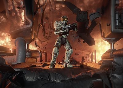 видеоигры, Master Chief, произведение искусства, Halo 4 - оригинальные обои рабочего стола