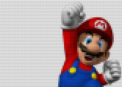 Марио, Супер Марио, Лего - копия обоев рабочего стола