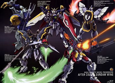 Gundam Wing - оригинальные обои рабочего стола