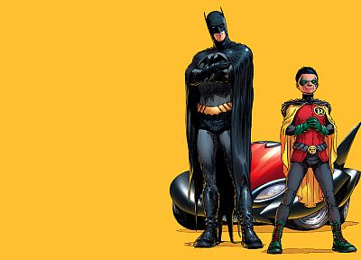 Бэтмен, Робин, комиксы, Бэтмобиль - похожие обои для рабочего стола