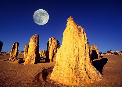 пустыня, Луна, скалы, Австралия - копия обоев рабочего стола