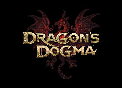 видеоигры, драконы, Capcom, Фэнтази, логотипы, Драконы Догма, догма - оригинальные обои рабочего стола
