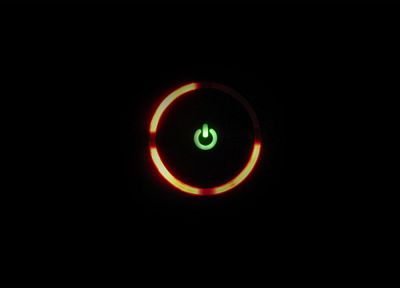 компьютеры, кнопка питания, Xbox 360, красное кольцо смерти - случайные обои для рабочего стола