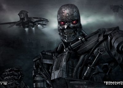 робот, кино, механизм, Terminator Salvation - оригинальные обои рабочего стола