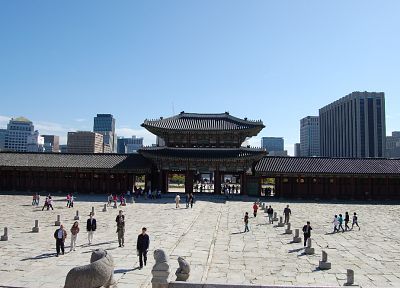 корейский, Корея, азиатской архитектуры - оригинальные обои рабочего стола