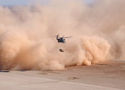 военный, вертолеты, пыль, транспортные средства - обои на рабочий стол