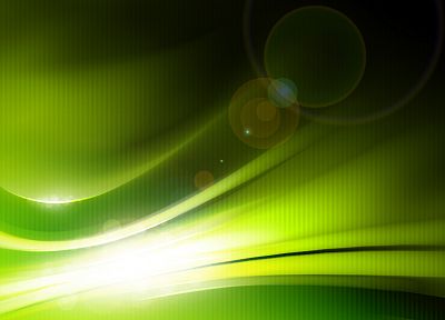 зеленый, абстракции, блик - обои на рабочий стол