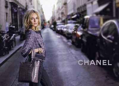 девушки, актрисы, модели, мода, Диана Крюгер, кошельки, Chanel - обои на рабочий стол