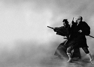 самурай, туман, фехтовальщик - случайные обои для рабочего стола