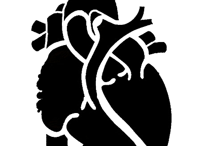 черно-белое изображение, формы, сердца - копия обоев рабочего стола