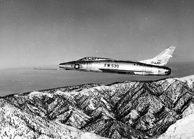 самолет, военный, F - 100 Super Sabre - оригинальные обои рабочего стола