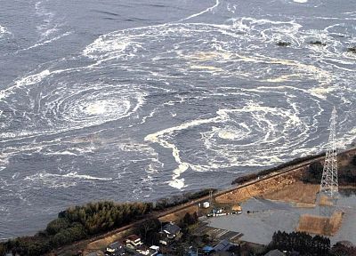 Япония, цунами - оригинальные обои рабочего стола
