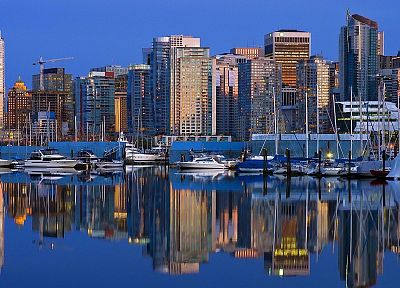 горизонты, города, Ванкувер, Британская Колумбия, гаваней - обои на рабочий стол
