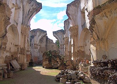 руины, Антигуа - оригинальные обои рабочего стола