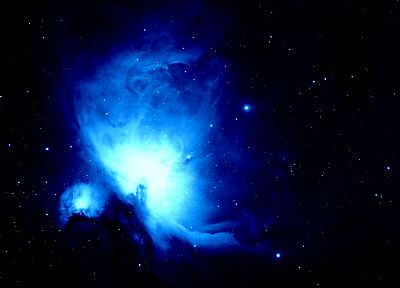 синий, космическое пространство, звезды - оригинальные обои рабочего стола