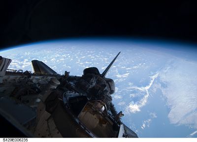 Земля, космический челнок, НАСА - копия обоев рабочего стола