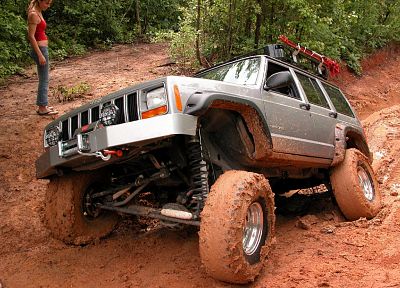 тропа, Mudvayne, грязь, Jeep Cherokee, Jeep XJ - копия обоев рабочего стола
