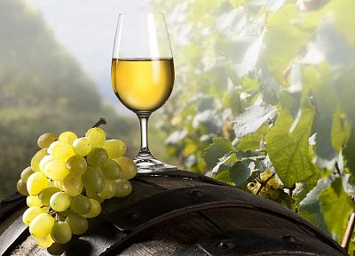 виноград, вино - обои на рабочий стол