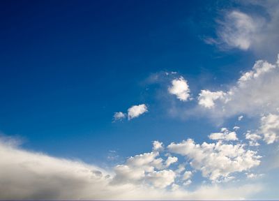 синий, облака, небо - обои на рабочий стол