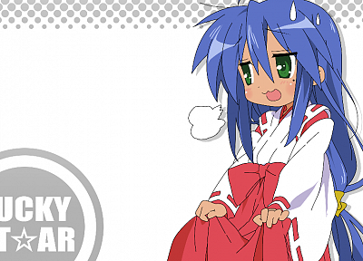 Счастливая Звезда (Лаки Стар), Мико, японская одежда, Izumi Konata - случайные обои для рабочего стола