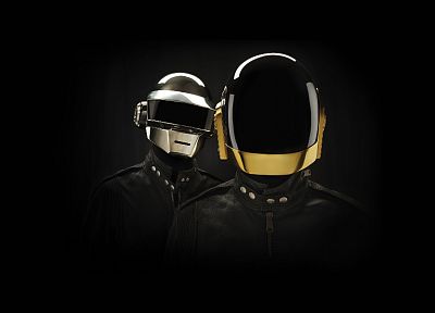 музыка, Daft Punk, темный фон - оригинальные обои рабочего стола