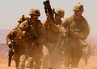 военный, США, Афганистан, военно-морской флот, USMC, США морской пехоты, пехота, M249, MARPAT - копия обоев рабочего стола