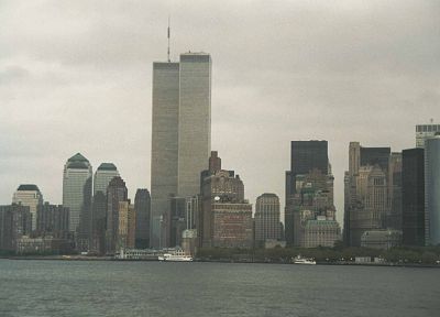 Всемирный торговый центр, Нью-Йорк, Манхэттен, башни-близнецы - копия обоев рабочего стола