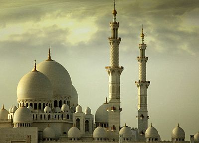 архитектура, здания, Ислам, Абу -Даби, мечети - обои на рабочий стол