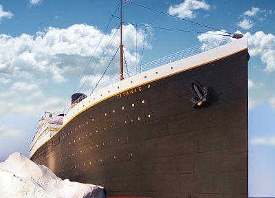 корабли, Титаник, айсберги, транспортные средства - случайные обои для рабочего стола