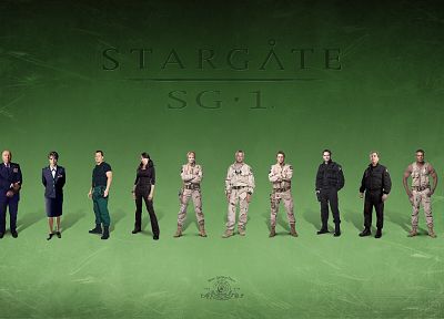 Аманда Таппинг, Stargate SG-1, Клаудия Блэк, Дон С. Дэвис, Ричард Дин Андерсон, Кристофер Джадж, Майкл Шанкс, Терил Rothery, Корин Немец - оригинальные обои рабочего стола