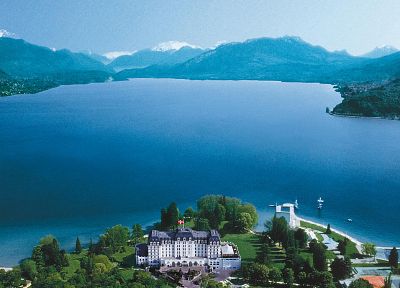 Швейцария, озера, Аннеси - оригинальные обои рабочего стола