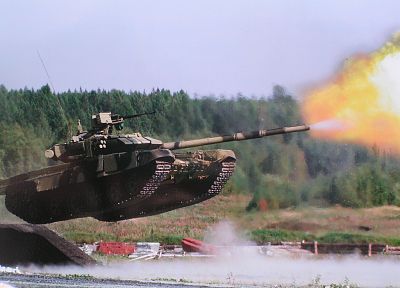 военный, танки, трюк, T- 90 - обои на рабочий стол