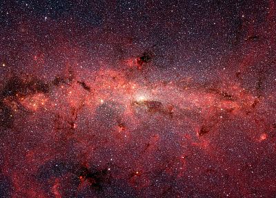 космическое пространство, звезды, туманности, Млечный Путь - обои на рабочий стол