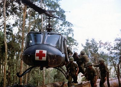 солдаты, самолет, армия, военный, вертолеты, Вьетнам, транспортные средства, зависать, UH - 1 Iroquois - оригинальные обои рабочего стола