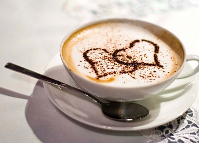 кофе, кофейные чашки, сердца - случайные обои для рабочего стола