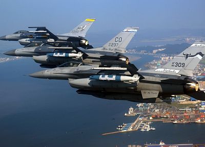 сокол, F- 16 Fighting Falcon - копия обоев рабочего стола
