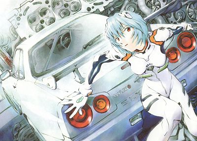 Ayanami Rei, Neon Genesis Evangelion (Евангелион) - оригинальные обои рабочего стола