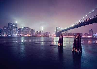 города, мосты, здания, Бруклинский мост, Нью-Йорк, Манхэттен, Ист-Ривер - случайные обои для рабочего стола