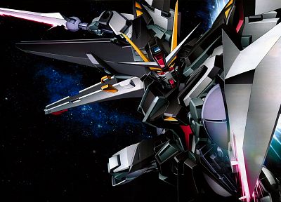 Gundam, Gundam Seed, Удар Noir - случайные обои для рабочего стола