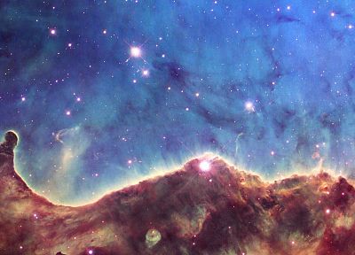 космическое пространство, звезды, туманности, туманность Киля - оригинальные обои рабочего стола