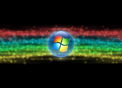радуга, Microsoft Windows, логотипы - оригинальные обои рабочего стола