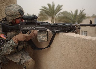 солдаты, армия, военный, M240 - обои на рабочий стол