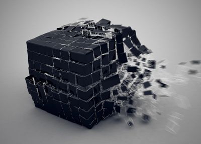 кубики, 3D (трехмерный) - оригинальные обои рабочего стола
