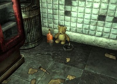 видеоигры, алкоголь, курит, плюшевые медведи, Fallout 3 - оригинальные обои рабочего стола