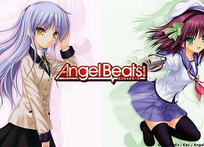Angel Beats!, Tachibana Kanade, Накамура Юрий - обои на рабочий стол
