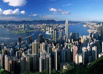 города, архитектура, здания, Гонконг - копия обоев рабочего стола
