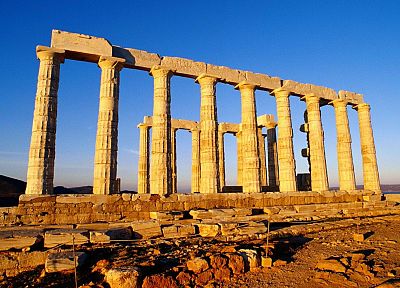 Греция, храмы, Poseidon - оригинальные обои рабочего стола