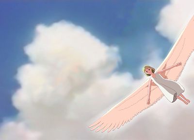 ангелы, аниме девушки - оригинальные обои рабочего стола