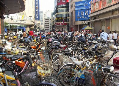 улицы, велосипеды - копия обоев рабочего стола